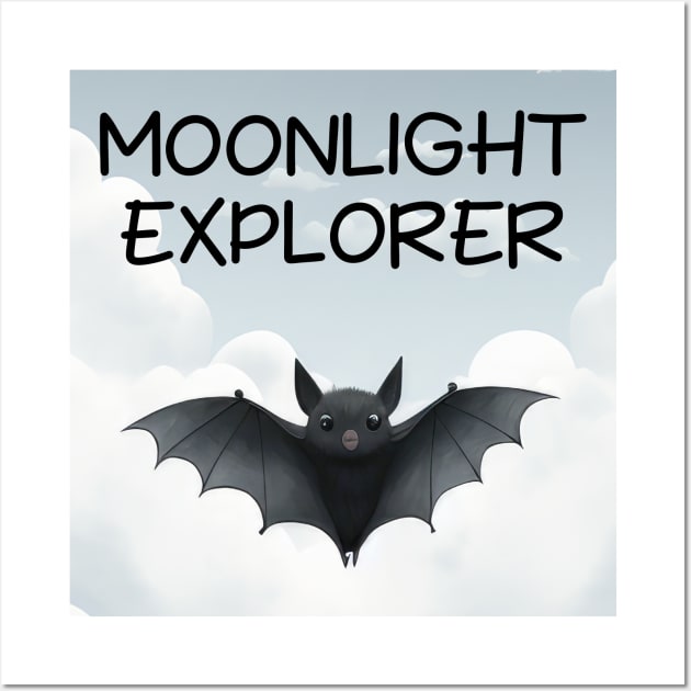 Bat Moonlight Explorer Wall Art by chapter2